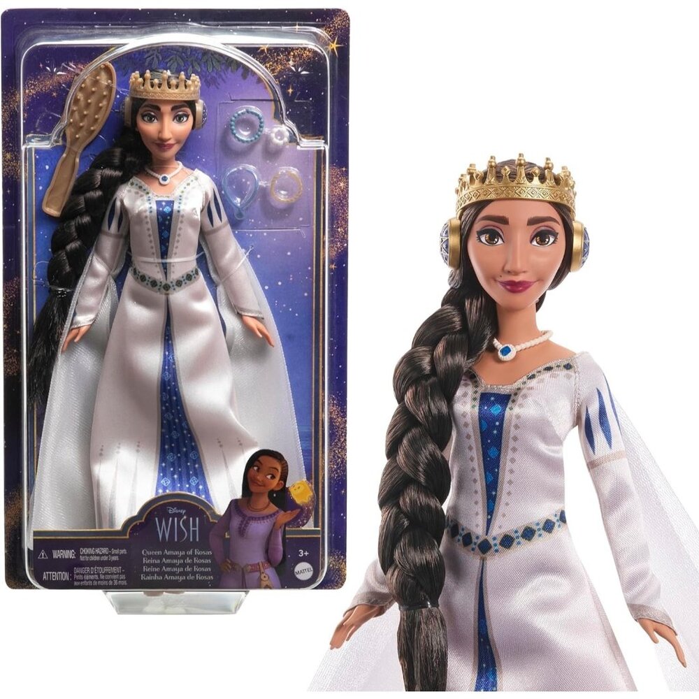 Disney Wish Queen Amaya Of Rosas Doll Necklace Bracelet Beautiful And Brave New